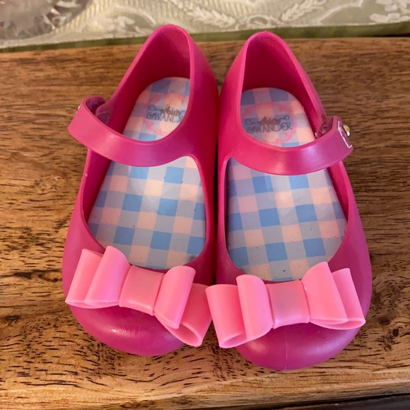 Whim & Wander pink bow maryjanes sz 6 - Picture 1 of 5